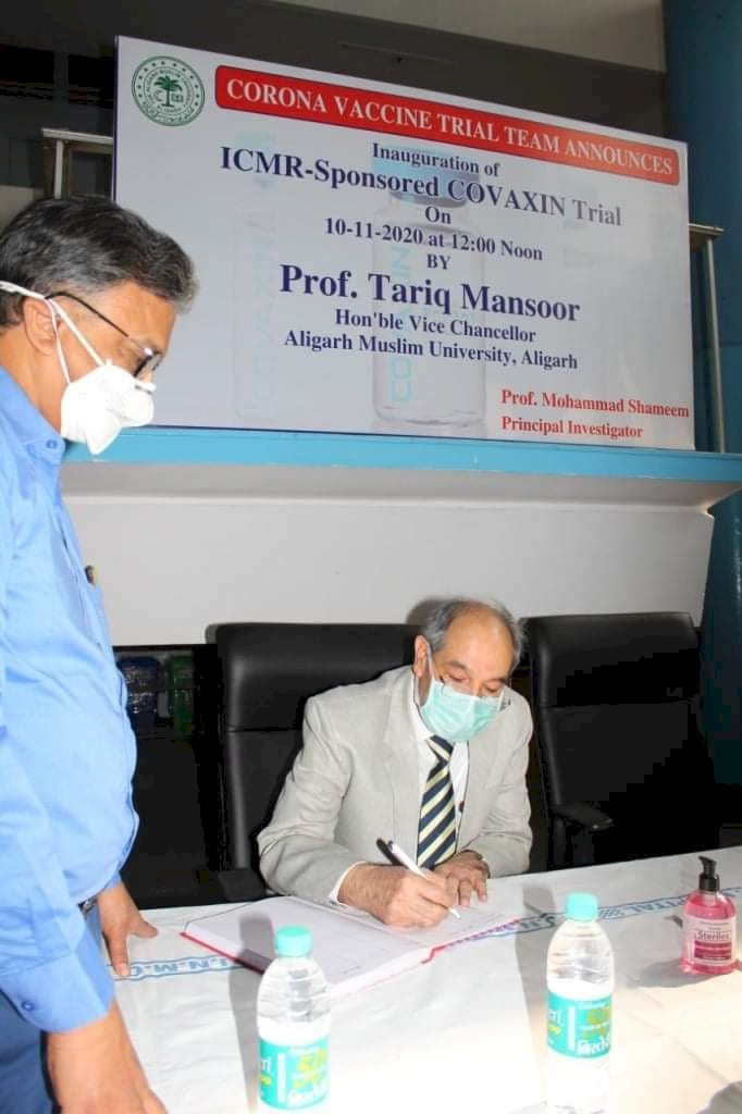 AMU vice chancellor volunteers for Covaxin trial, wins praise